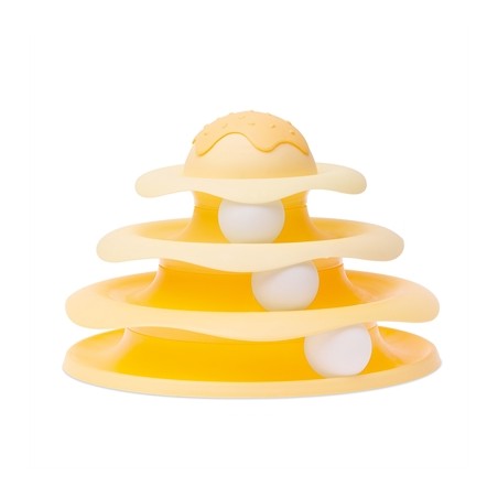 Imac Cat Tower 3 Niveaus Geel