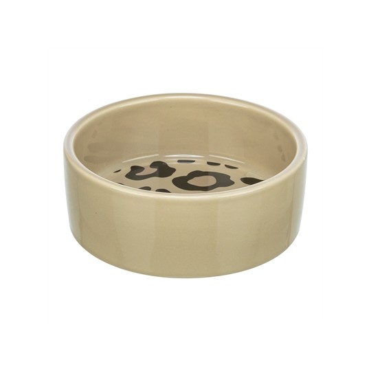 Trixie Voerbak / Drinkbak Leo Kat Keramiek Panterprint Assorti