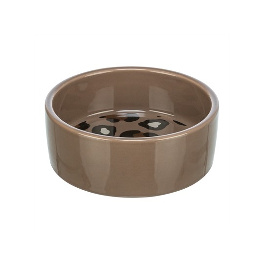 Trixie Voerbak / Drinkbak Leo Kat Keramiek Panterprint Assorti