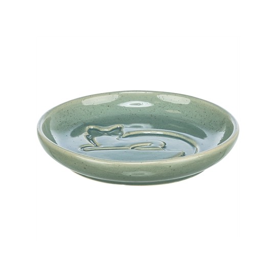 Trixie Voerbak Kat Katrelief Keramiek Blauw