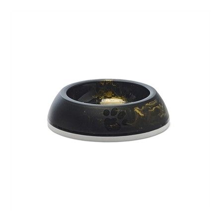 Savic Voerbak Kat Delice Marble Zwart / Goud