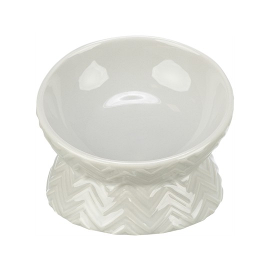 Trixie Verhoogde Voerbak / Waterbak Keramiek Licht Taupe