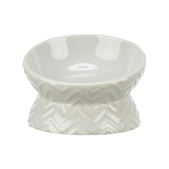 Trixie Verhoogde Voerbak / Waterbak Keramiek Licht Taupe