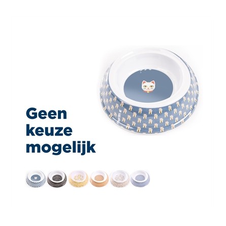 Martin Voerbak / Drinkbak Kat Melamine Japan Assorti