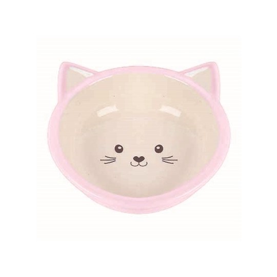 Happy Pet Voerbak Kitten Roze / Creme