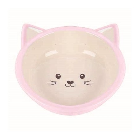 Happy Pet Voerbak Kitten Roze / Creme