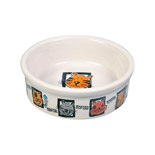 Trixie Voerbak Kat Keramiek Met Print Assorti