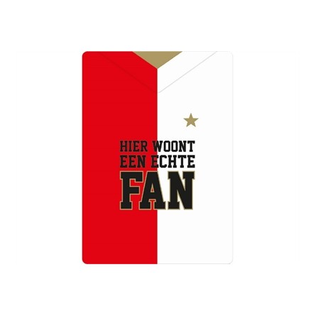 Plenty Gifts Waakbord Blik Feyenoord Fan
