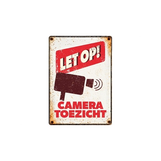 Plenty Gifts Waakbord Blik Cameratoezicht