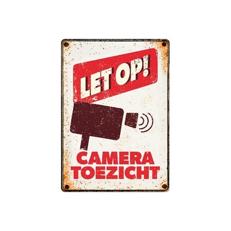 Plenty Gifts Waakbord Blik Cameratoezicht