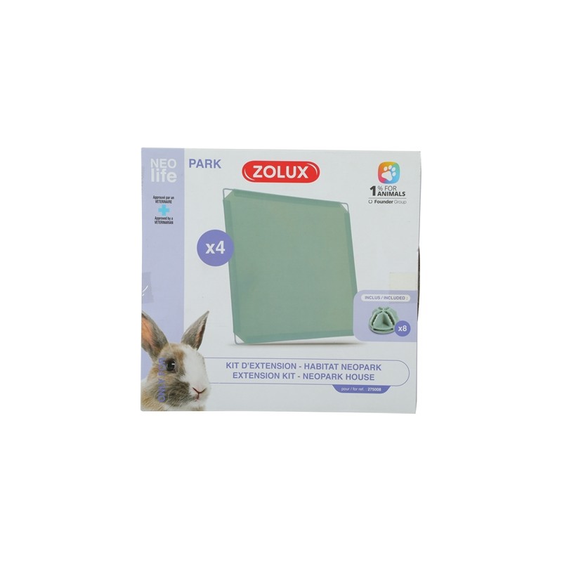 Zolux Neolife Neopark Konijn Uitbereidingsset Gesloten Panelen