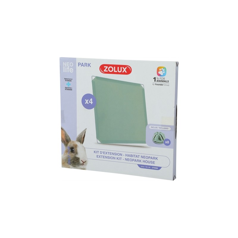 Zolux Neolife Neopark Konijn Uitbereidingsset Gesloten Panelen