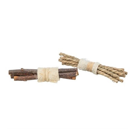 Trixie Set Sticks Met Luffa / Schorshout / Zeegras