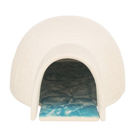 Trixie Hamster Iglo Met Koelplaat Keramiek Wit