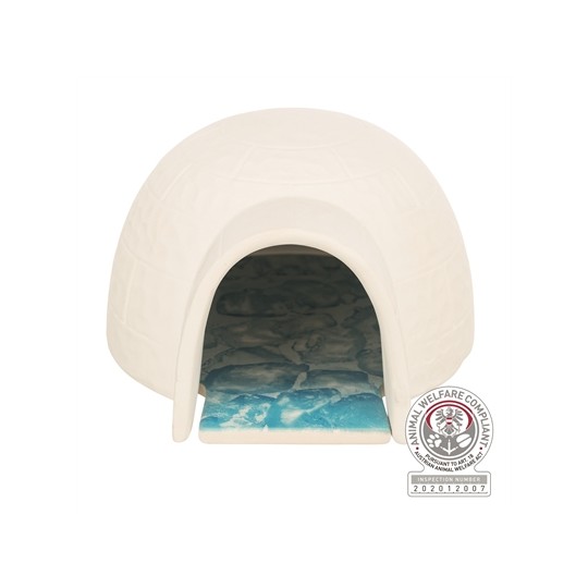 Trixie Hamster Iglo Met Koelplaat Keramiek Wit
