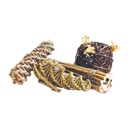 Nature First Happy Pet Nature First Wilg Mega Pack Spiraal / Mais / Bal / Sticks