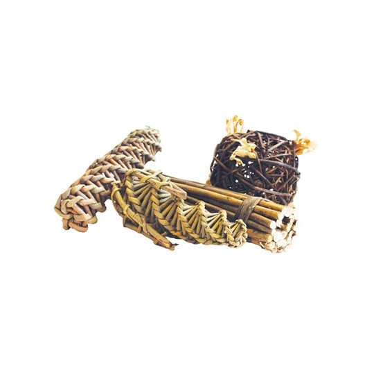 Nature First Happy Pet Nature First Wilg Mega Pack Spiraal / Mais / Bal / Sticks