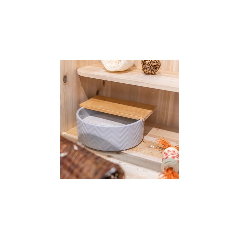 Trixie Zandbad Met Platform Degoes / Hamsters Keramiek / Hout