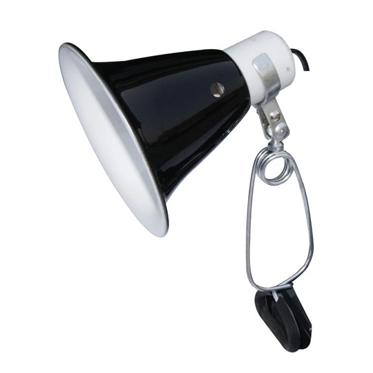 Komodo Black Dome Clamp Lamp Fixture