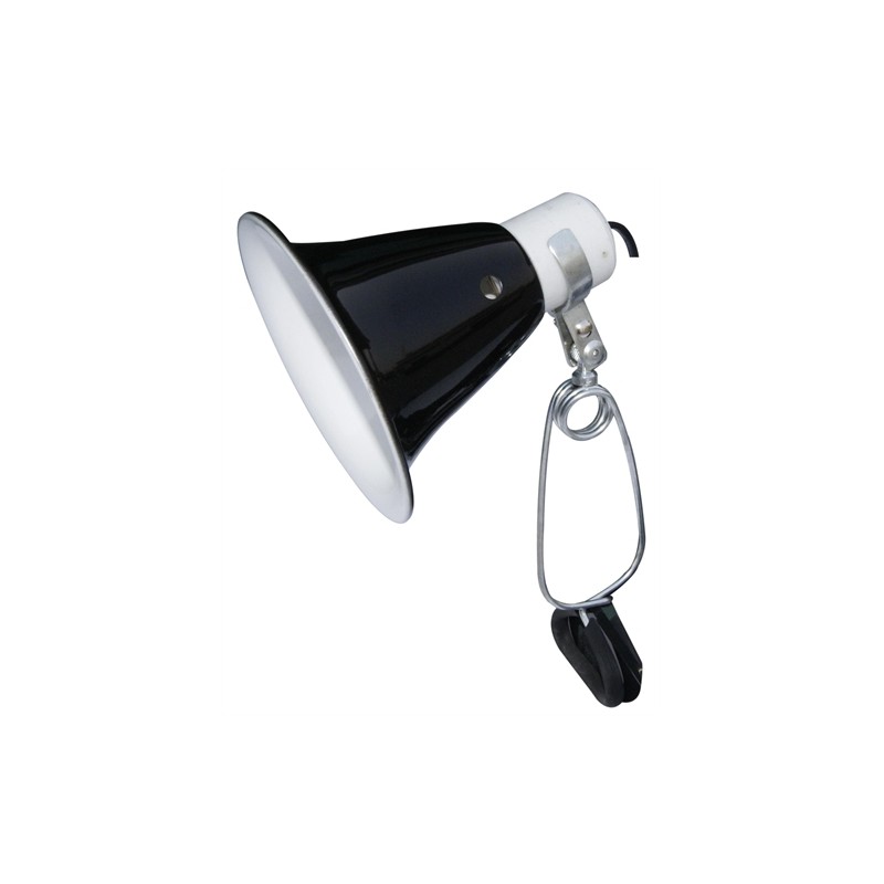 Komodo Black Dome Clamp Lamp Fixture