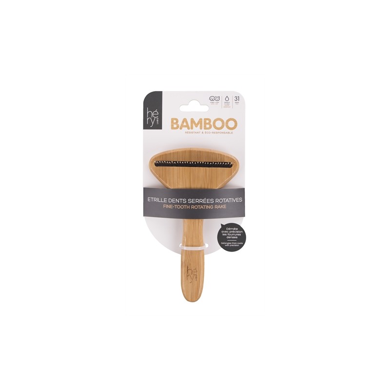 Hery Labo Roskam Fijn Met Roterende Tanden Bamboe