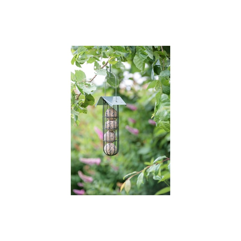 Trixie Mezenbollenhouder Met Dak 4 Bollen Metaal Zwart