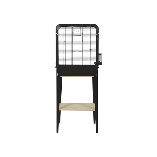 Zolux Vogelkooi Chic Loft Met Meubel Zwart