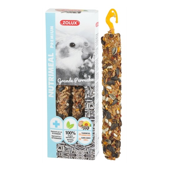 Zolux Nutrimeal Stick Grote Parkiet / Papegaai Zonnebloempitten