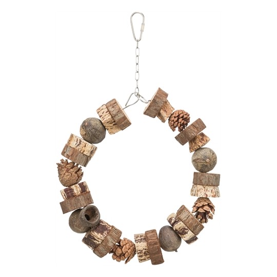 Trixie Ringschommel Hout / Dennenappels Naturel