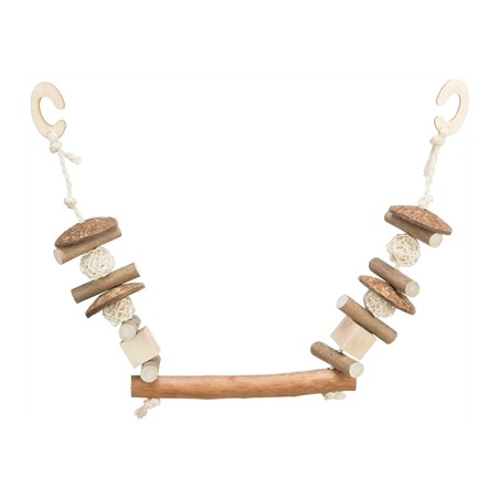 Trixie Knabbelschommel Kokosnoot/Hout/Rotan