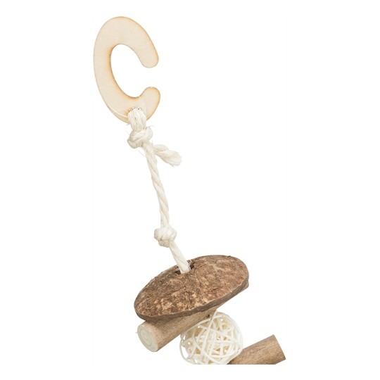 Trixie Knabbelschommel Kokosnoot/Hout/Rotan