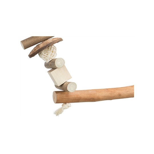 Trixie Knabbelschommel Kokosnoot/Hout/Rotan