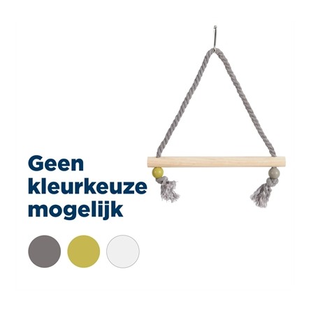 Zolux Schommel Hout Met Touw Assorti