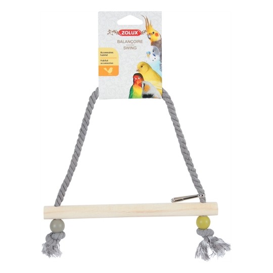 Zolux Schommel Hout Met Touw Assorti