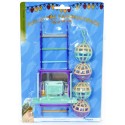 Happy Pet Bird Toy Mp Bal / Ladder / Perch