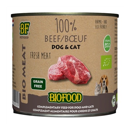 Bf Petfood Biofood Organic Kat 100% Rund Blik