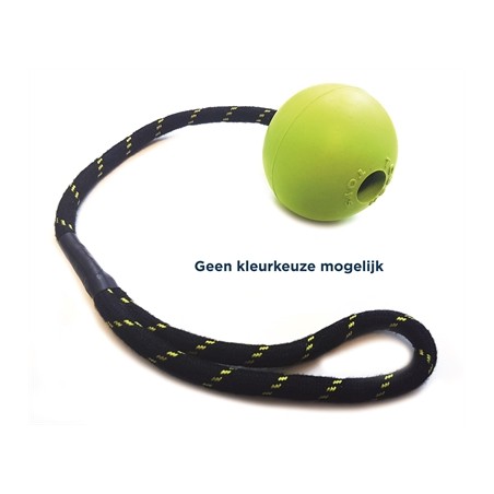 Happy Pet Tough Toys Bal Aan Touw Rubber