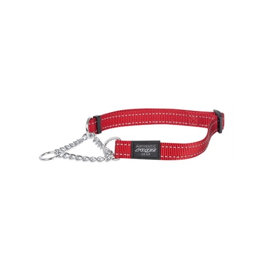 Rogz For Dogs Fanbelt Halfslip Halsband Rood