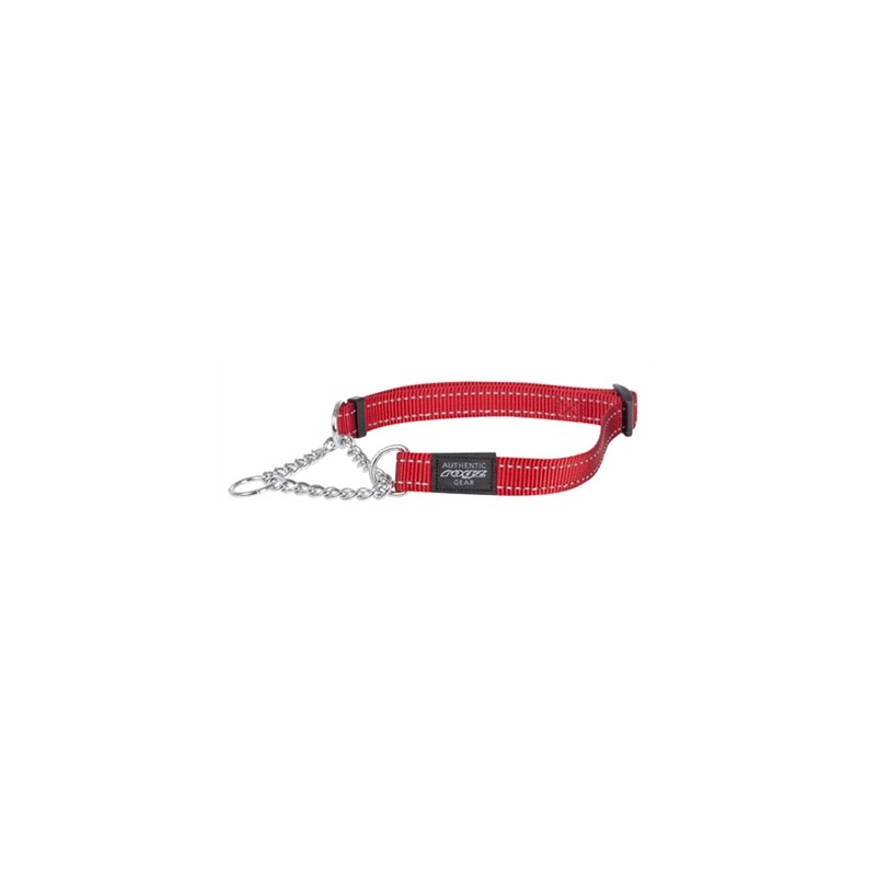 Rogz For Dogs Fanbelt Halfslip Halsband Rood
