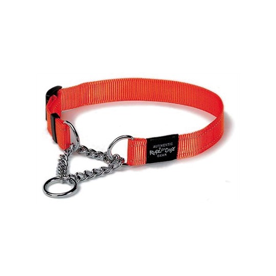 Rogz For Dogs Lumberjack Halfslip Halsband Oranje