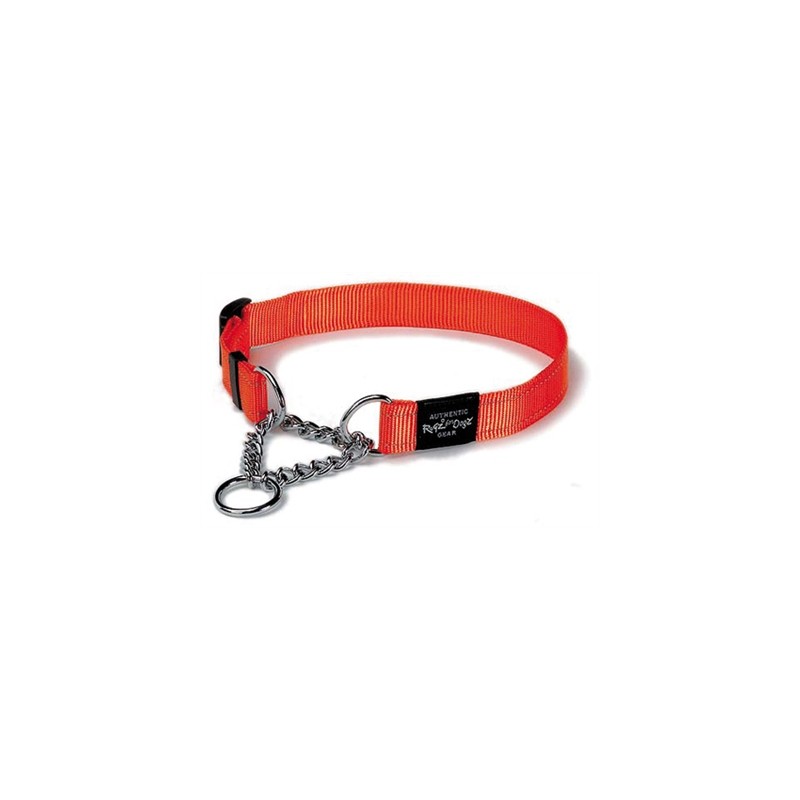 Rogz For Dogs Lumberjack Halfslip Halsband Oranje