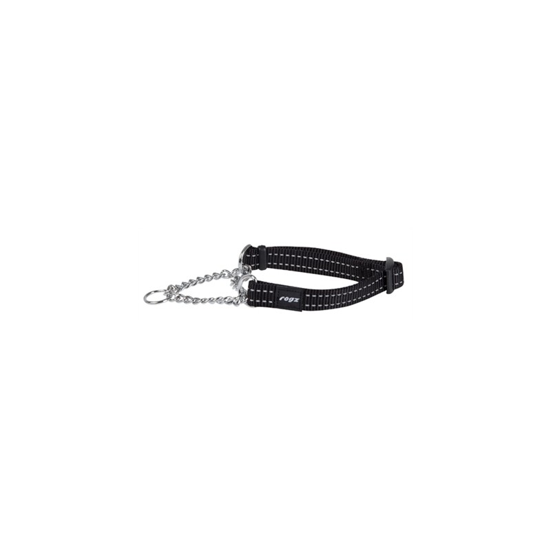 Rogz For Dogs Snake Halfslip Halsband Zwart