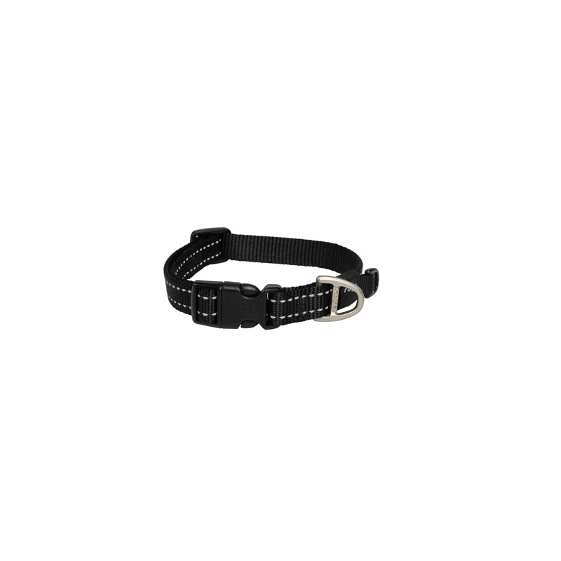 Rogz For Dogs Snake Halsband Zwart