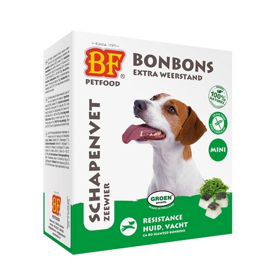 Bf Petfood Schapenvet Mini Bonbons Zeewier