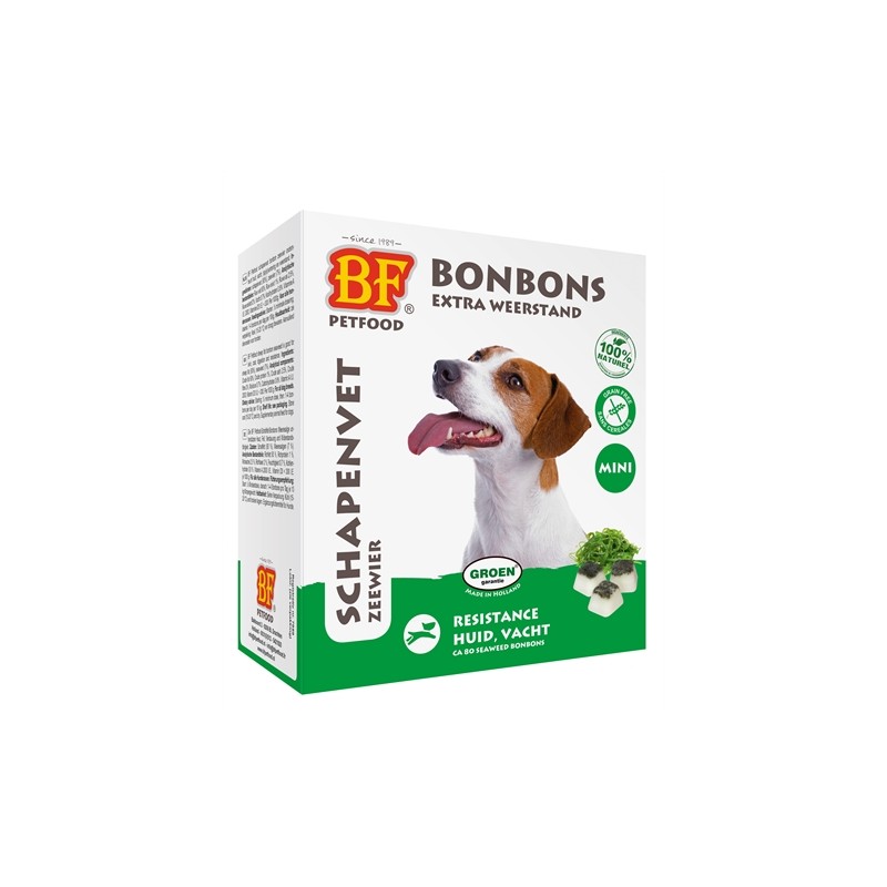 Bf Petfood Schapenvet Mini Bonbons Zeewier