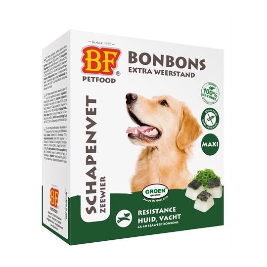 Bf Petfood Schapenvet Maxi Bonbons Zeewier