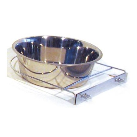 Merkloos Rvs Hondenbak Met Schroefhouder