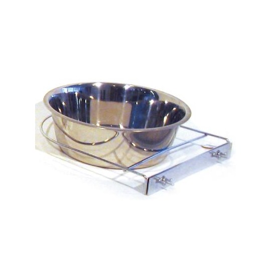 Merkloos Rvs Hondenbak Met Schroefhouder