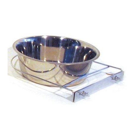 Merkloos Rvs Hondenbak Met Schroefhouder