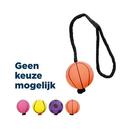 Trixie Sportbal Aan Touw Schuimrubber Drijvend Assorti